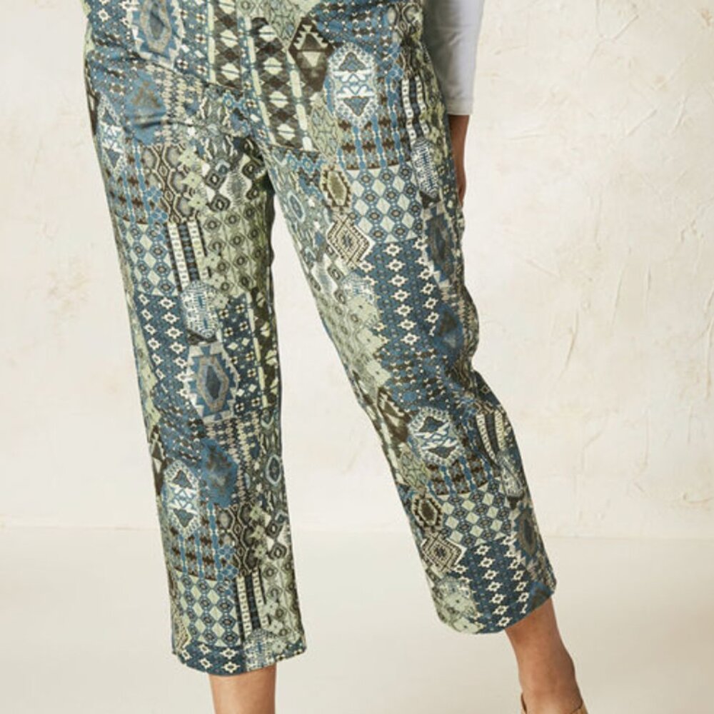 Coldwater Creek Catalina Crop Sage Green Pants